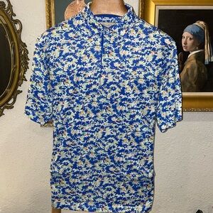 Donald Ross sportswear polo shirt size large 100% polyester amazing shape